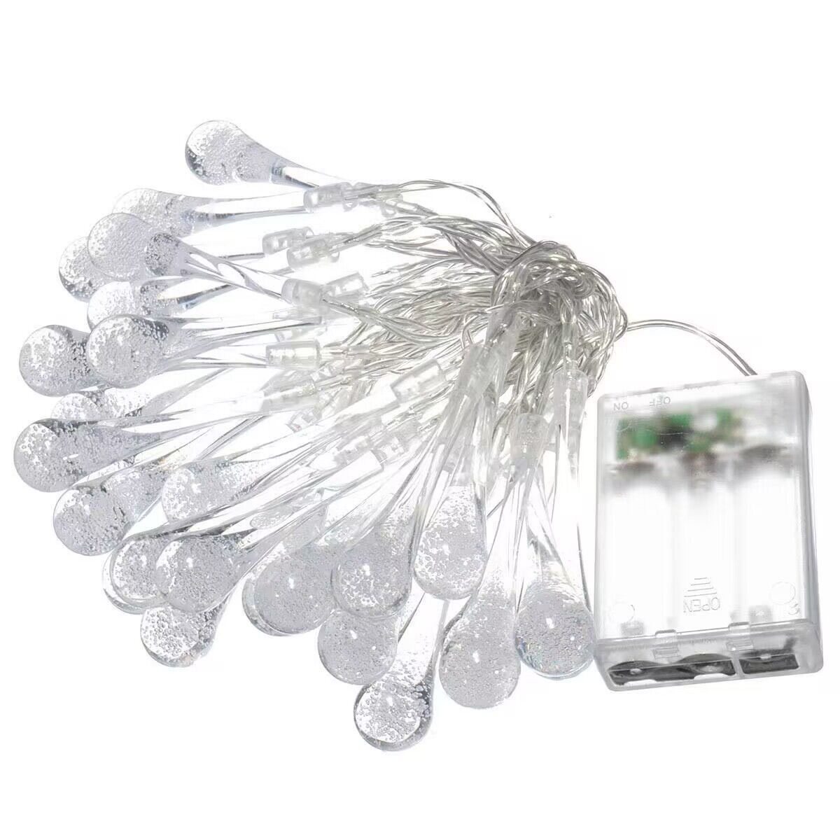 Luyuan Manufacturers Wholesale Bubble Ball Lights String Decorative Christmas Lights Led Battery Lights Usb Solar Water Drop Lights Item Picture