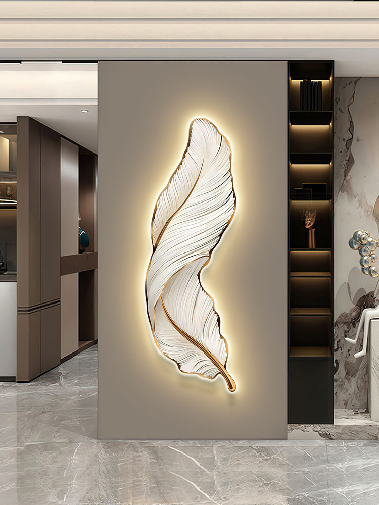 led feather lamp with light strip Specification image