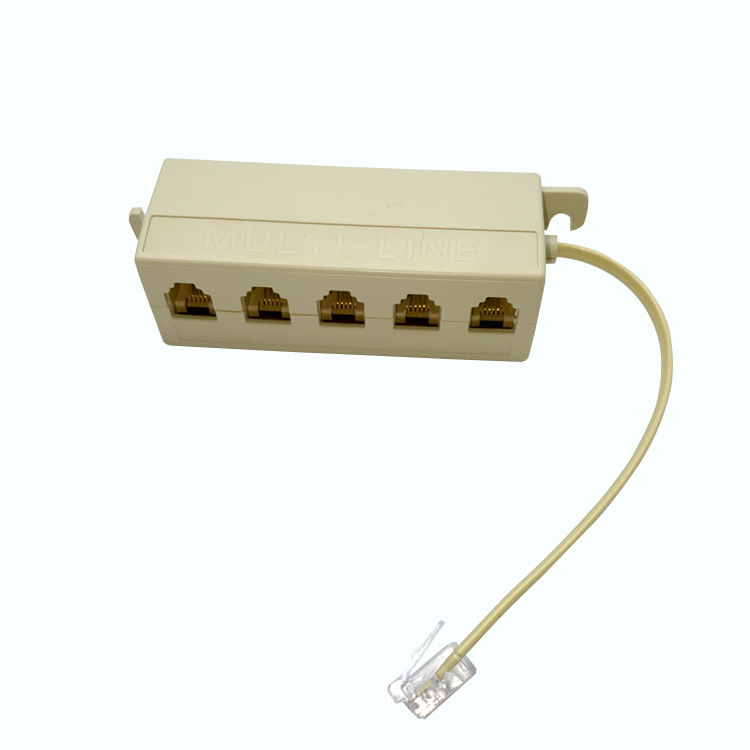 Telephone distribution box 1-5 RJ11 communication distributor 6P4C telephone junction box 1-5 manufacturer Item Picture