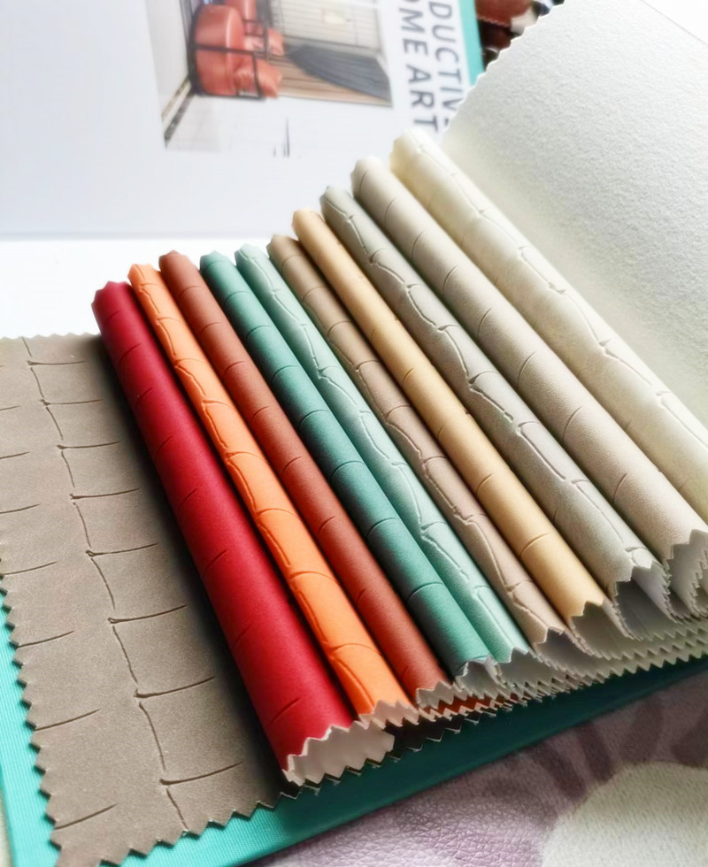 New two-color PU/PVC leather 1.1mm antique texture sofa, throw pillow, headboard, wall and car seat fabric details Picture