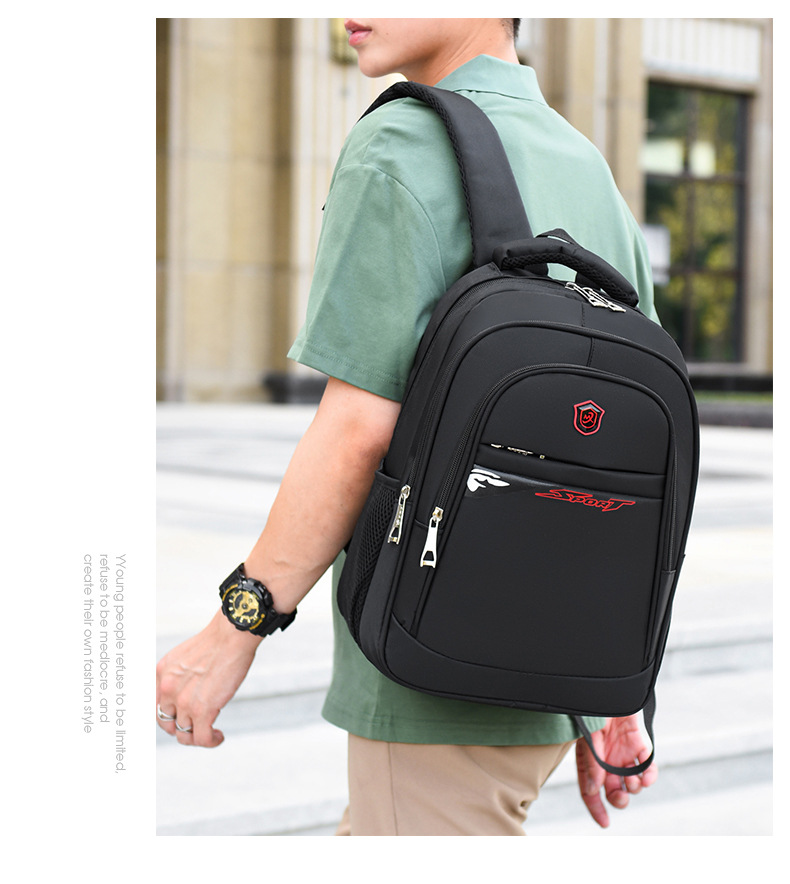 Bolsa de computadora de hombre mochila casual de moda bolsa de viaje de negocios de gran capacidad mochila ligera y simple mochila de estudiante pic 21