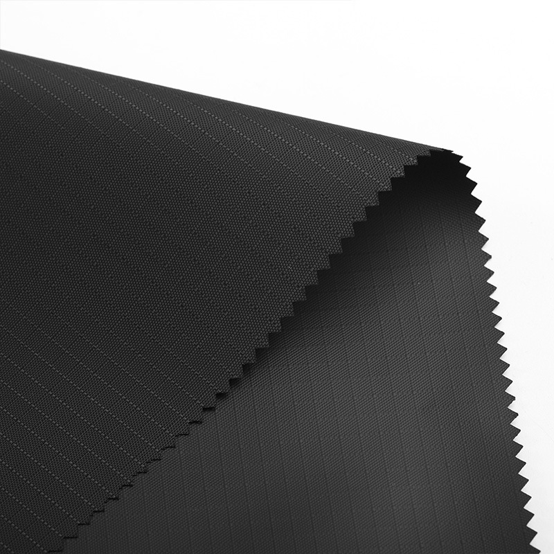 0.33 Thickness Leather Film Bag Fabric Factory Wholesale 420D Polyester 5 Points Leather Film Polyester Bag Fabric Application Scenario