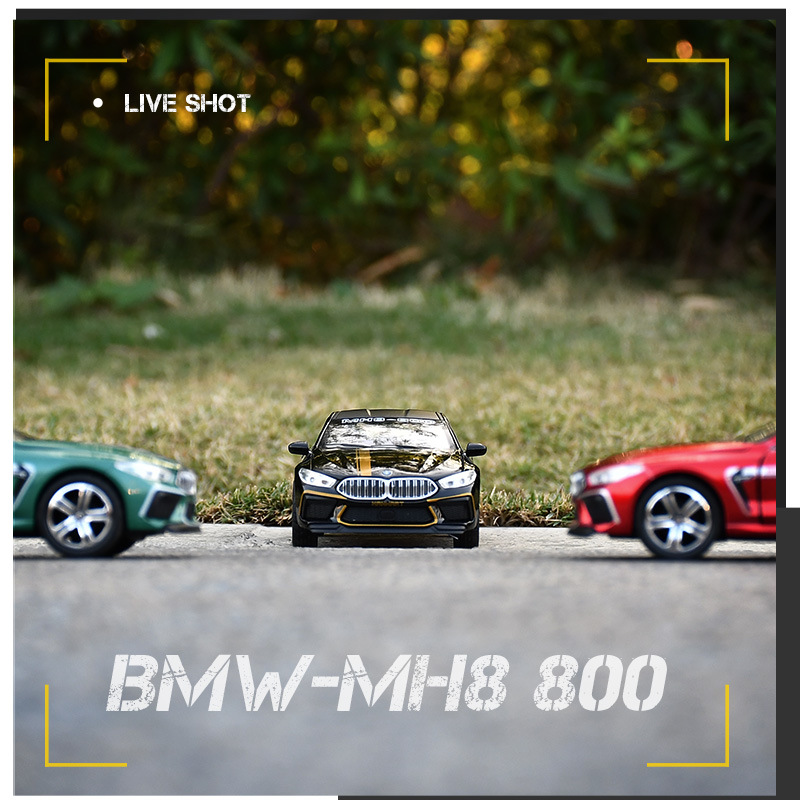 1:32 scale BMW M8 alloy car model children's audio-visual toy car collection Edition gift Specification image