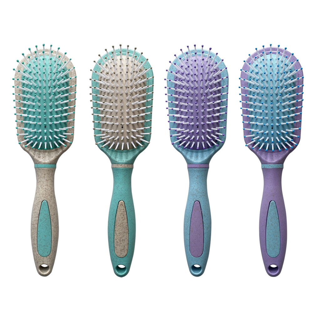 Factory direct sales: wheat straw hair care airbag comb, hair skin massage air cushion comb, curly and smooth hair styling comb, rib comb Specification image