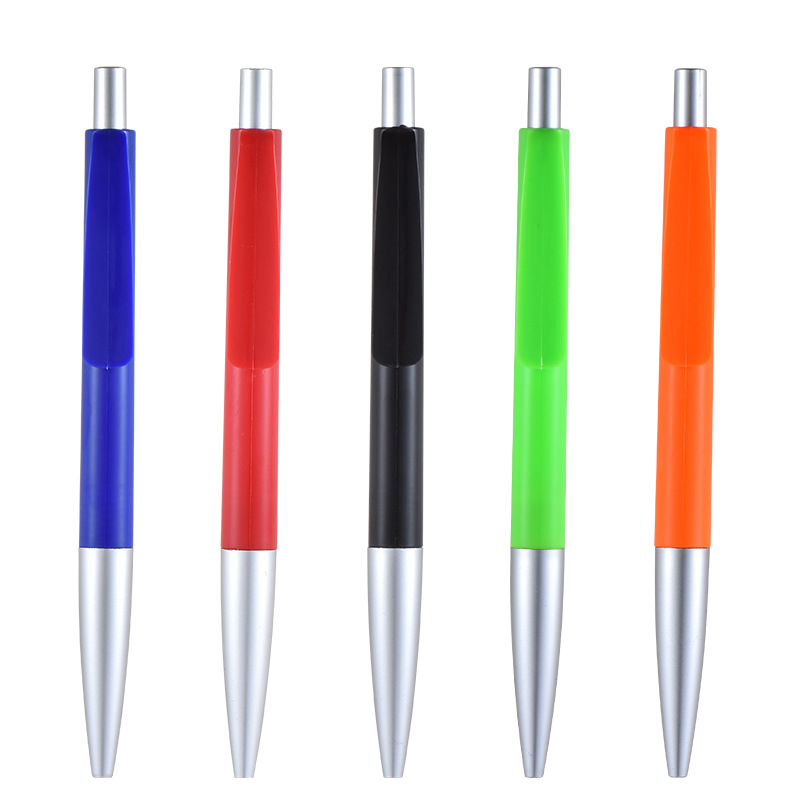 Printable Logo Color Light Rod Ballpoint Pen Student Gifts Press Pen Business Hotel Conference Plastic Pen Wholesale Item Picture