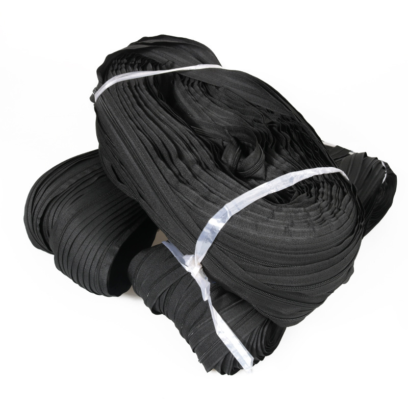 3号5号尼龙拉链码装黑色整捆拉锁 服装辅料工厂批发拉链条zipper详情图3