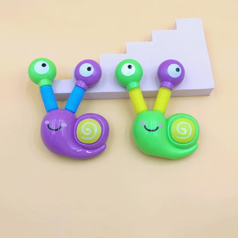 Cross-border new product: Educational and stress-relieving snail telescopic tube toy, release telescopic tube, stretch snail with light pressure relief tube details Picture