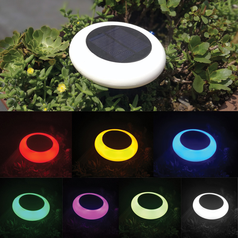 Outdoor solar wall lamps, home decorative garden lamps, garden decoration, waterproof seven-color floor-inserting led night lights
