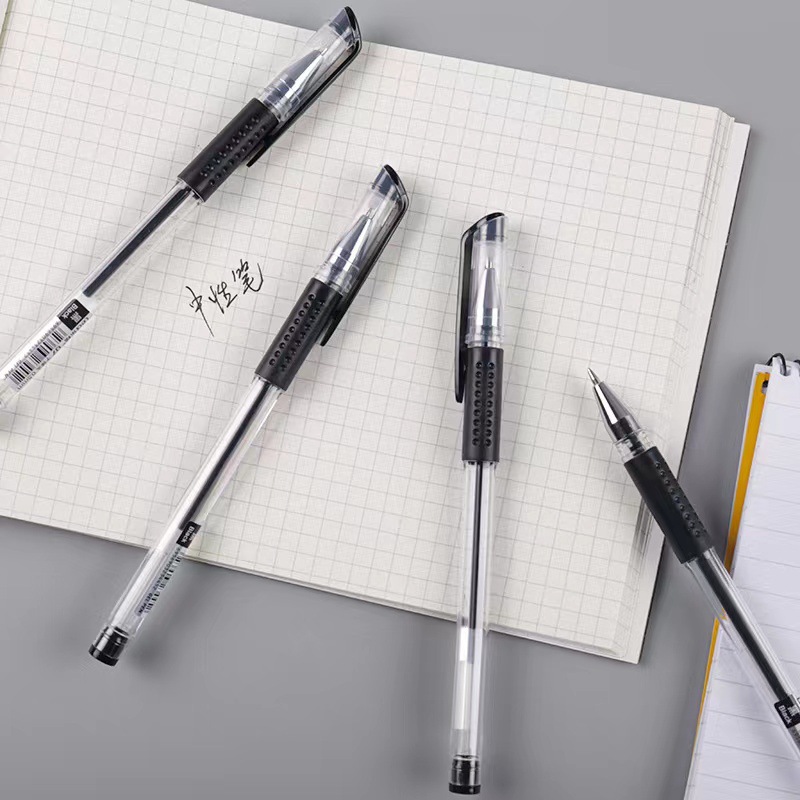 乐炫007中性笔0.5黑色签字笔子弹头中性笔黑色水笔办公用品YL002-007详情图4
