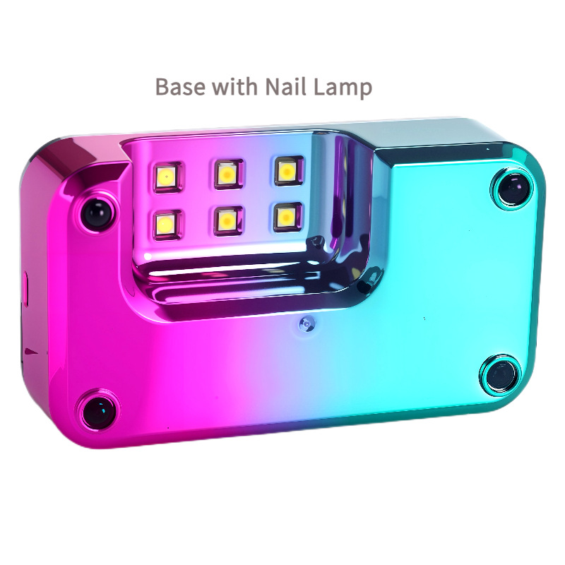 The xsuv-710 rechargeable nail polish comes with a tool base for storage, an electric nail polish remover and a nail polish remover details Picture