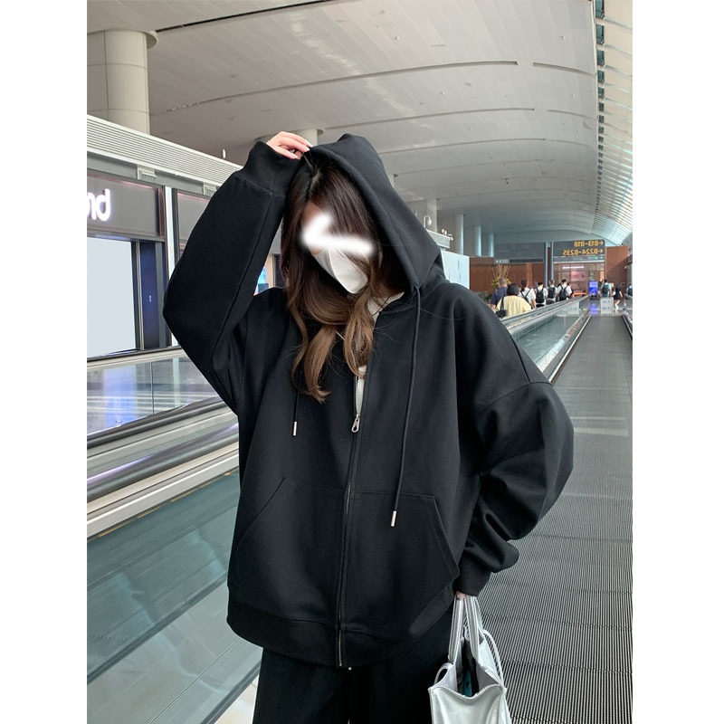 SHU fit and lazy hoodie mujer otoño 2022 nuevo holgado khaki zip cardigan coat marea! Application Scenario