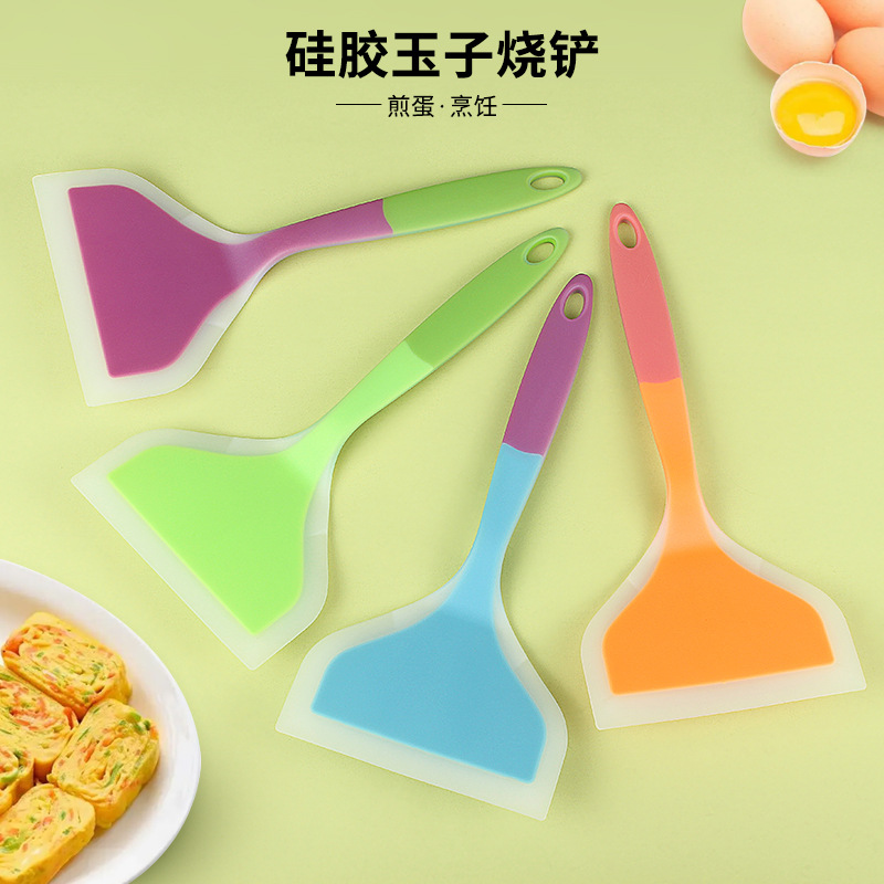 玉子烧铲不粘锅专用铲厚蛋烧铲子硅胶煎锅铲宽面硅胶铲子煎蛋铲