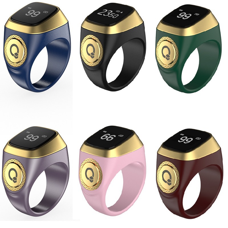 iqibla zikr ring tasbeeh蓝牙指环计数器智能戒指厂家直销