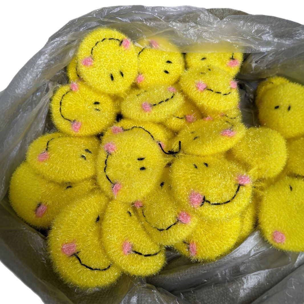 The manufacturer sells acrylic dishcloths, crocheted smiling POTS, cute dishwashing brushes, cleaning cloths and smiling faces Item Picture