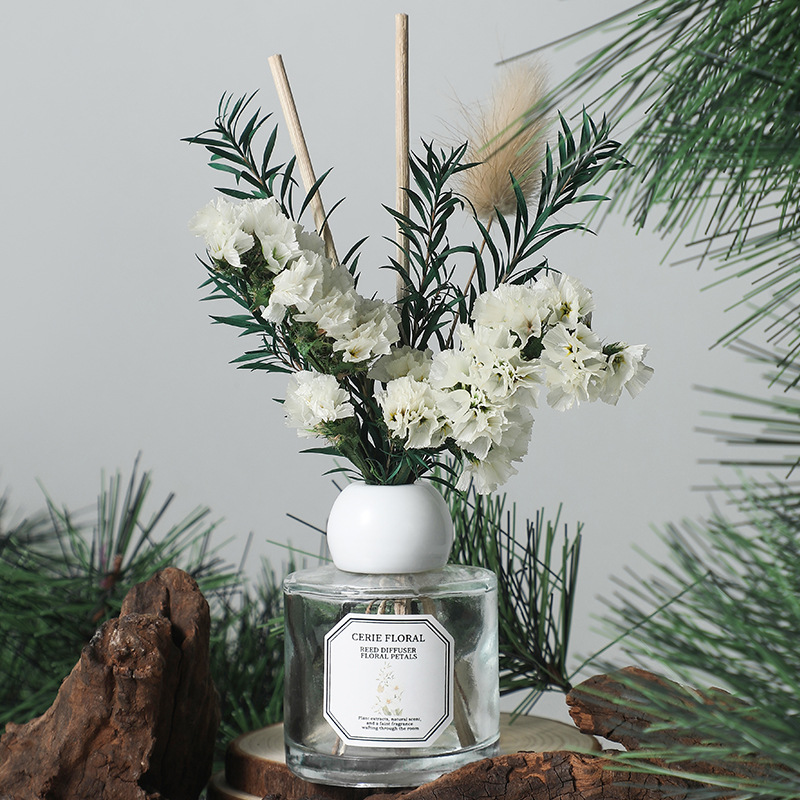 Fresh And Light Dried Flower Aromatherapy Set, Flameless Aromatherapy For Home Living Room And Bathroom Air Freshener, Lasting Fragrance details Picture