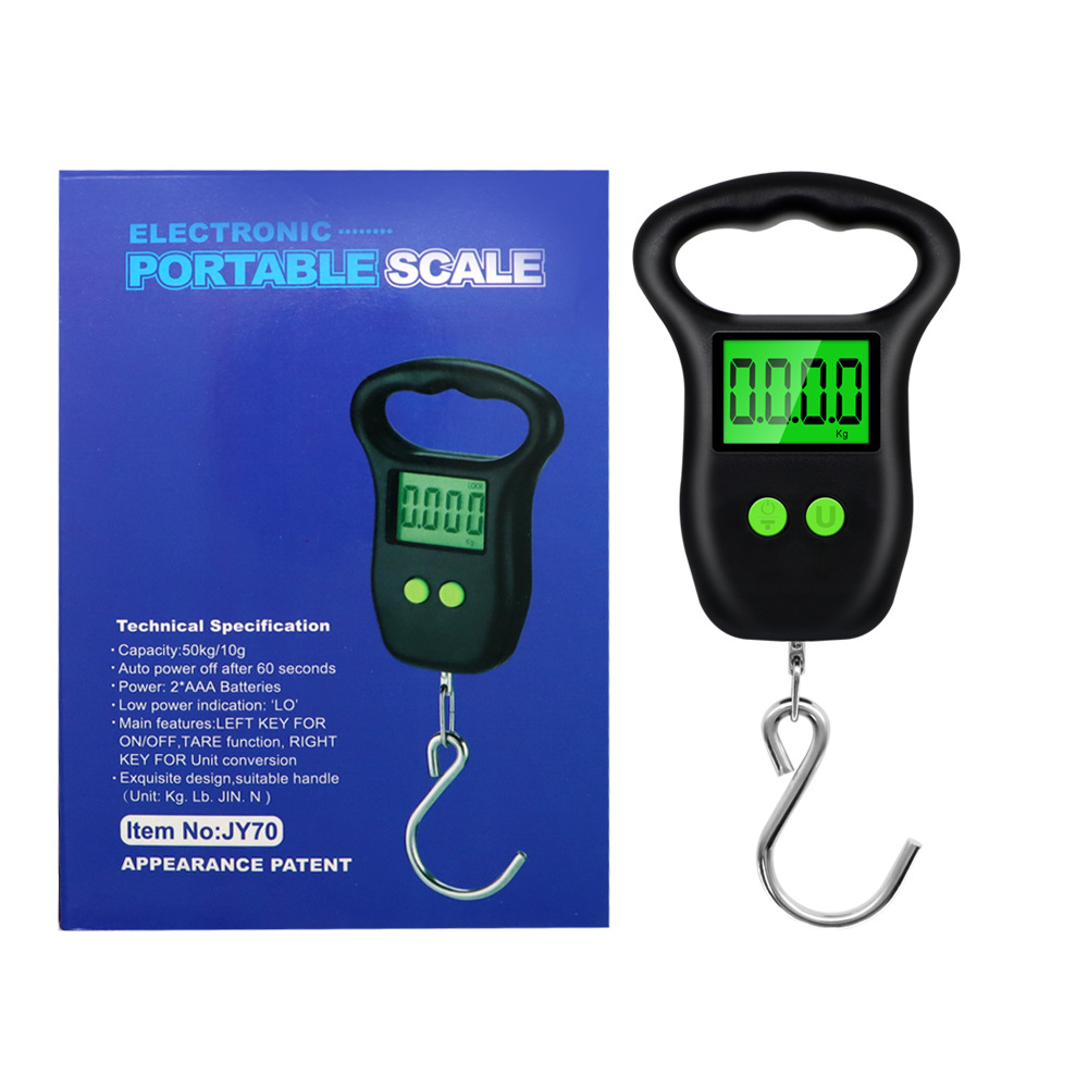 Portable Portable Scale High Precision Express Said Large Screen Display 50Kg Electronic Lifting Scale Kg Luggage Scale Hook Scale Item Picture