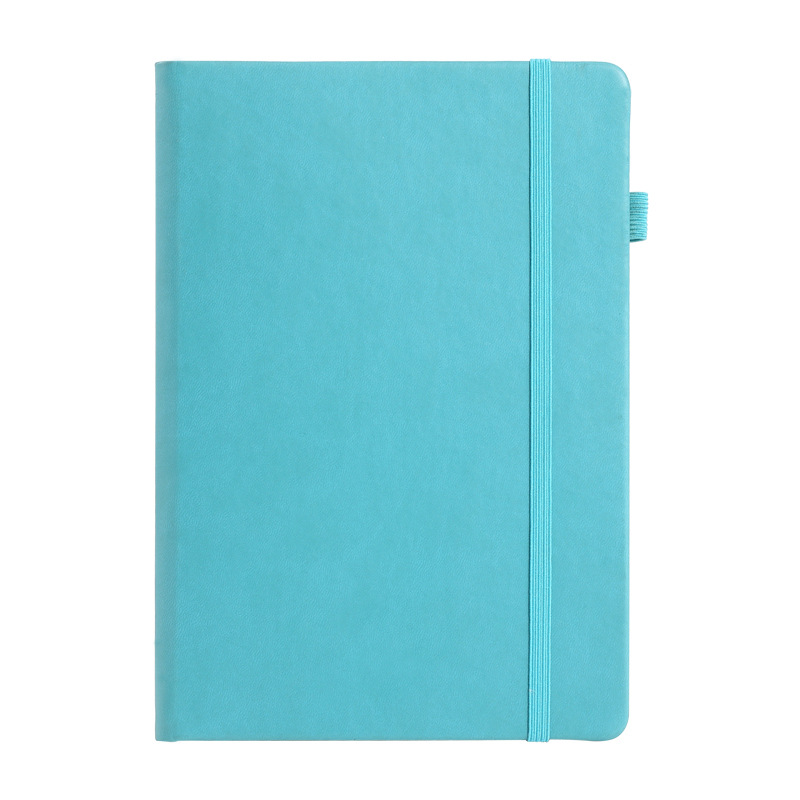A5 Business hard surface PU strap notebook with LOGO printing, fresh and simple hand-held notebook, cross-border trade notepad Item Picture