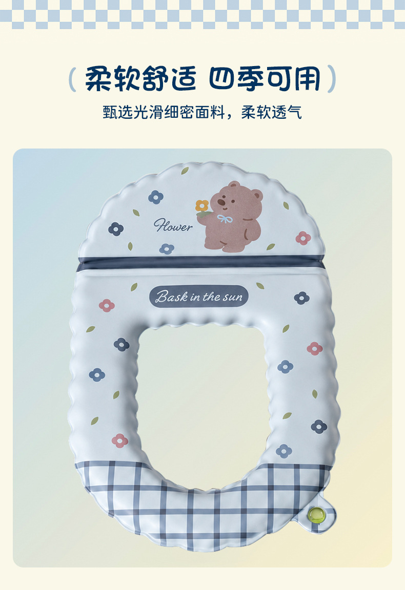 ووسائد المرحاض المدرَّج للظهر، التي تستخدم في جميع الفصول مثل الغسل المجاني للماء، يمكن استخدامها في المراحيض المنزلية pic 6