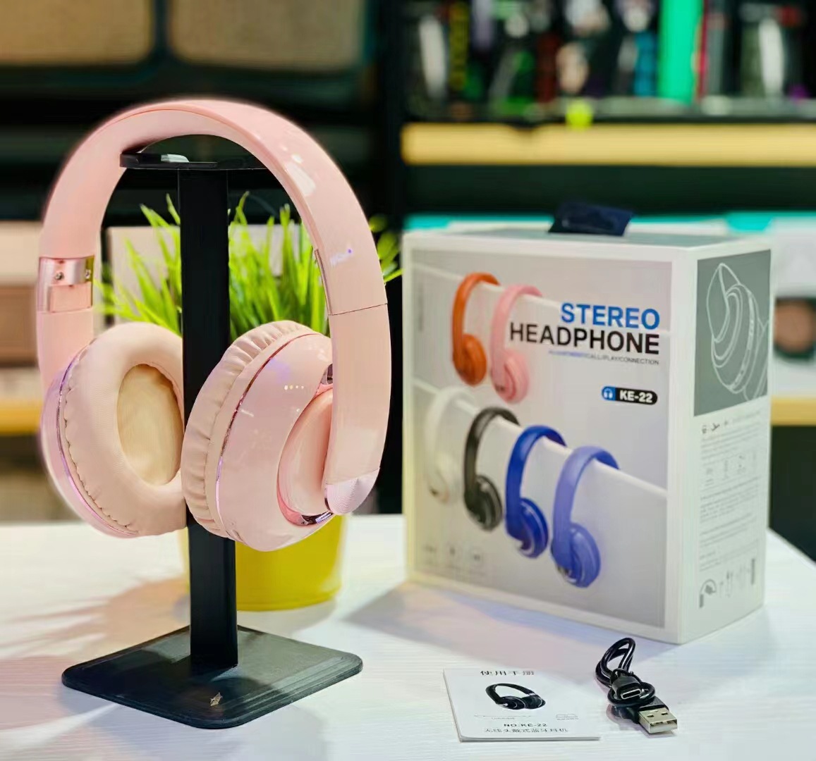 Y22 Bluetooth Headphones: A cross-border bestseller, wireless Bluetooth headphones for mobile phones, over-ear bass gift headphones factory Specification image