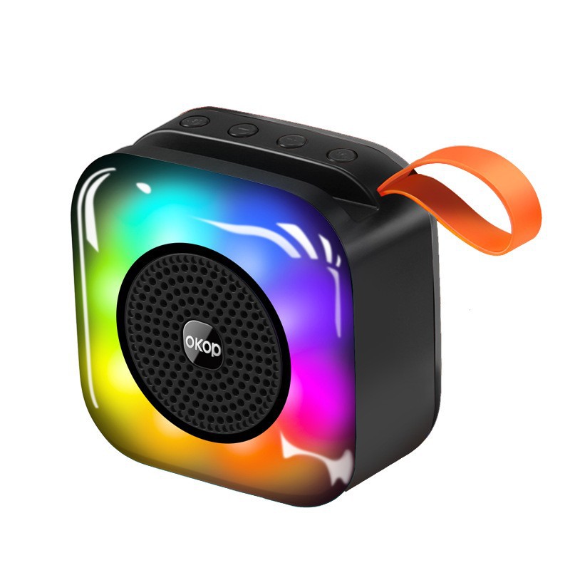 561 Bluetooth Speaker, RGB lighting, Portable lanyard, hand-held wireless outdoor card, high-volume mini speaker Item Picture