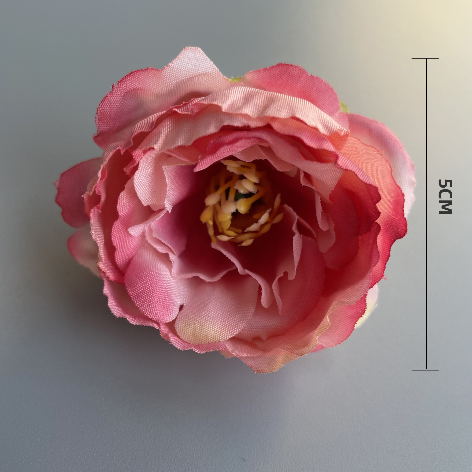 仿真花头diy材料包手工簪花发箍假玫瑰花头跨境绢布假花单朵批发详情4