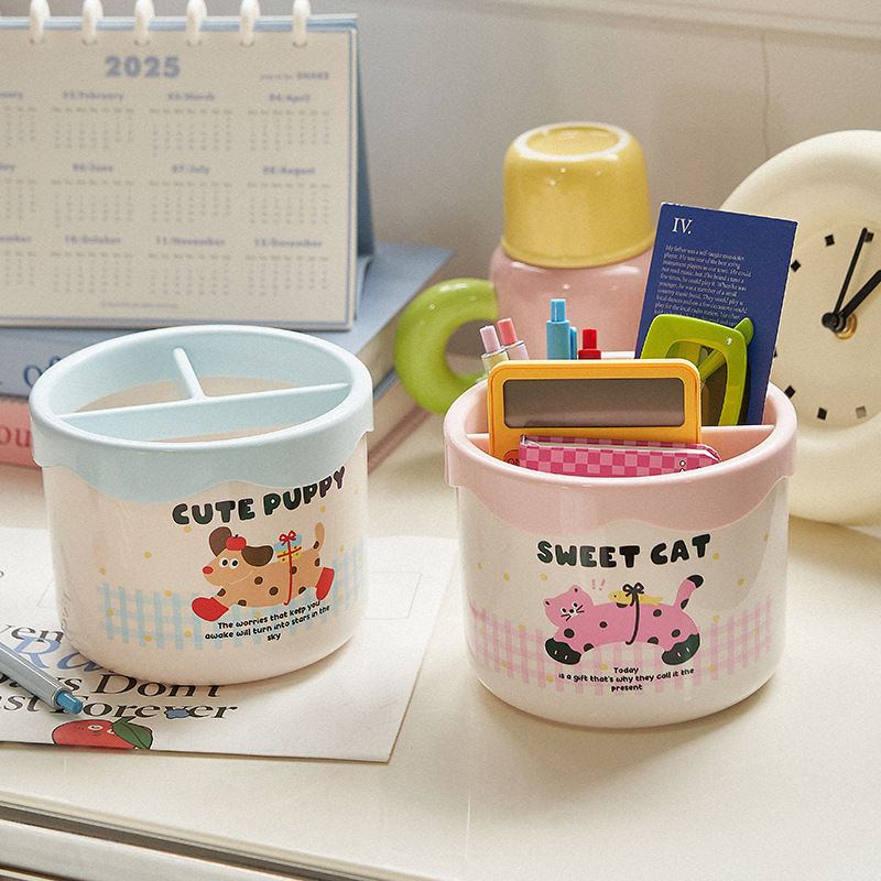 无盖卡通桌面垃圾桶桌上迷你垃圾筒创意家用客厅茶几小纸篓收纳桶