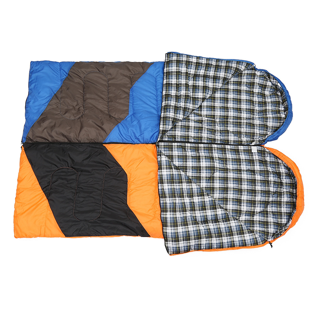 Envelope-style camping sleeping bags, adult self-driving camping supplies, warm single sleeping bags, outdoor camping quilts, thickened details Picture