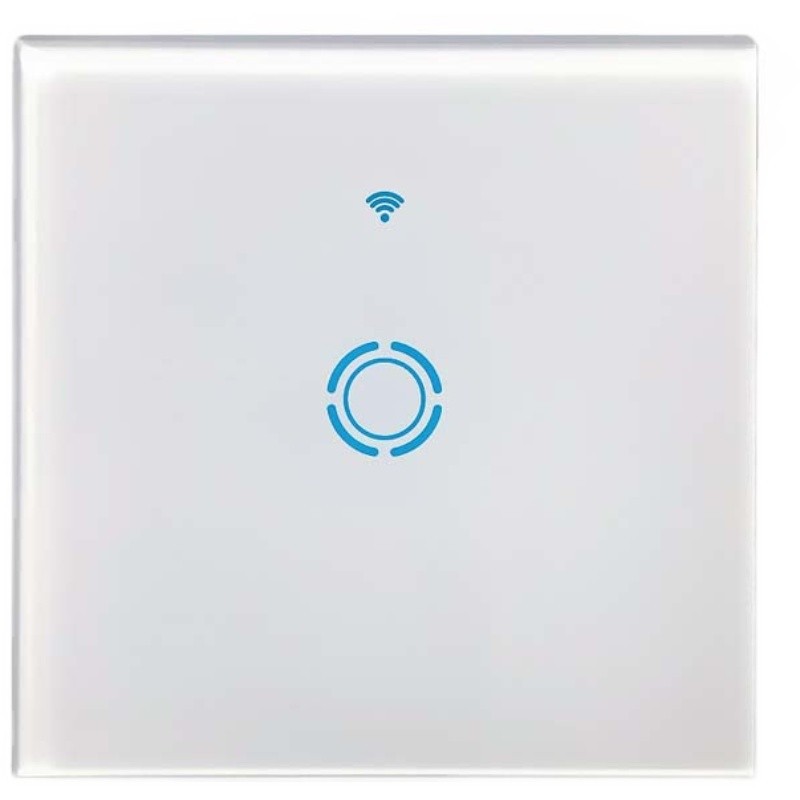 WiFi smart touch switch 86-type living room wall switch panel, mobile phone voice control, remote control and timing Item Picture