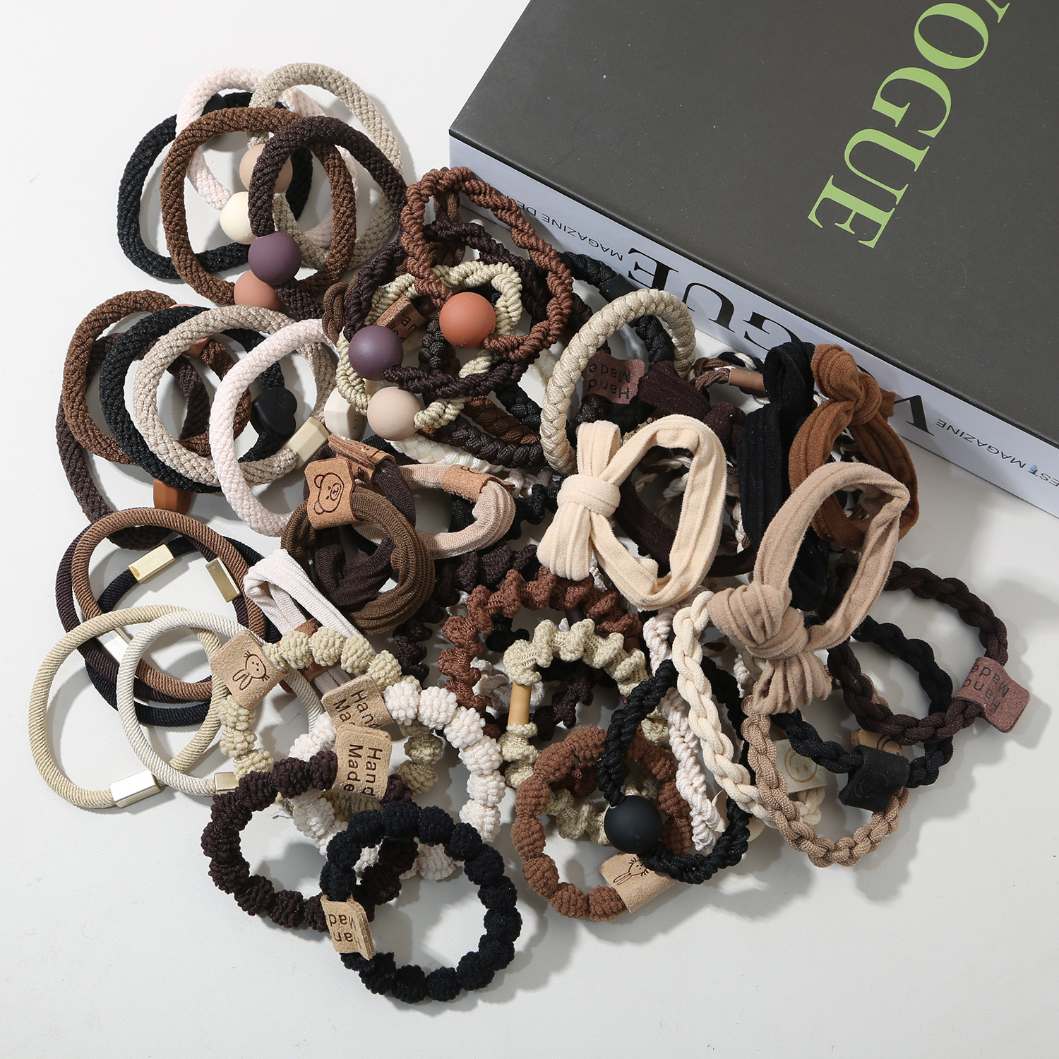 2025 Korean version High-end Style Hair band Five-piece Set, hair tie, hair band, women's hair tie, rubber band, hair accessory, hair tie pic 24