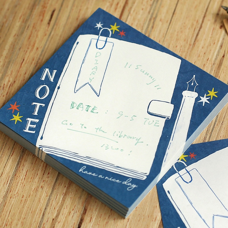 Note For 100 Notes Ink Manor Series Creative Literary Style Hand Ledger Material Message Paper Application Scenario