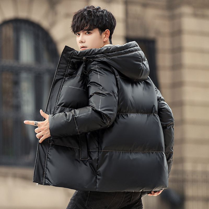 2022 Winter Thickened Down Jacket Male Korean Version Of Youth Handsome Casual Fashion White Duck Down Coat Male Tide Specification drawing