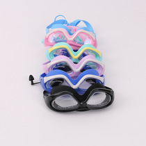 Swimming goggles flat swimming goggles high definition anti-fog waterproof goggles for men and women diving swimming goggles equipment manufacturers wholesale