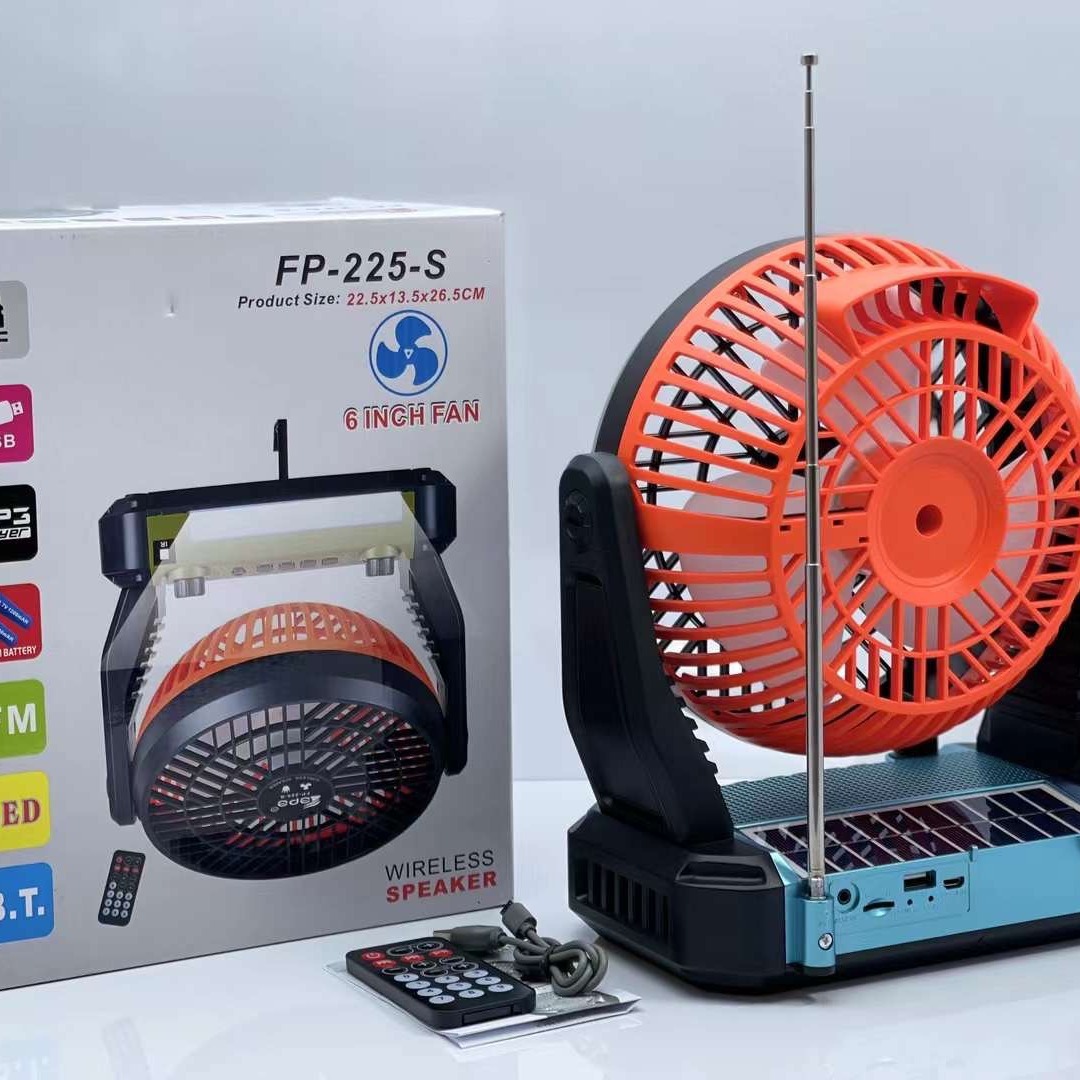 Solar fan speakers are selling well in Africa for export. Bluetooth radio and lighting large speakers and Bluetooth audio equipment Specification image
