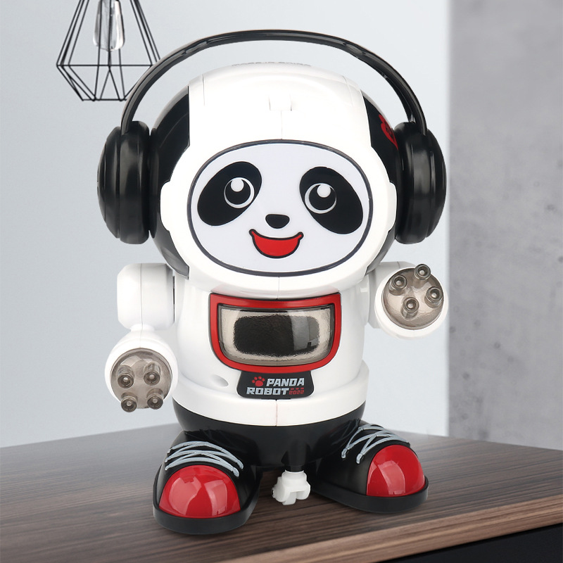 电动跳舞熊猫机器人 音乐灯光自动行走摇滚炫舞机器人 儿童玩具详情图4