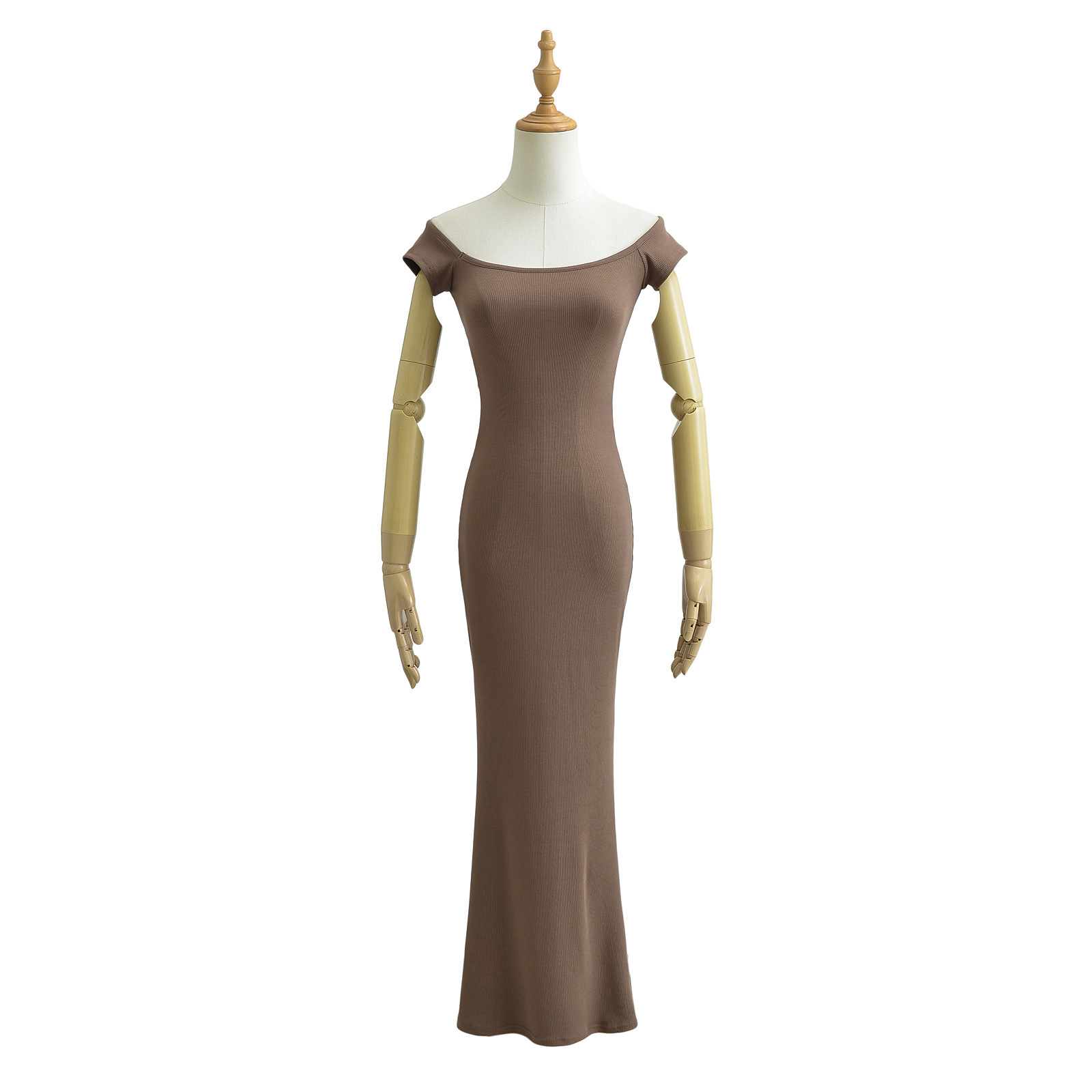 AY568-24 Spring New European and American style pure sensual sensual Hot girl one-shoulder body-hugging dress Summer long dress Application Scenario