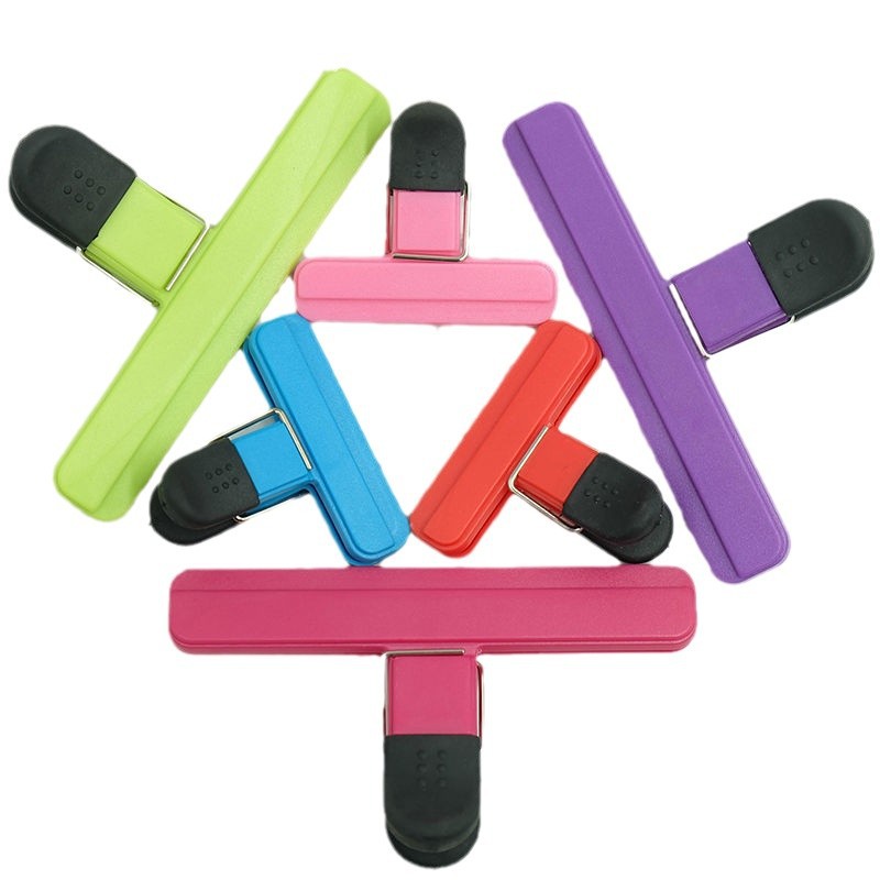 Kitchen T-shaped food sealing clip, potato chip snack packaging strong sealing clip, leak-proof and moisture-proof plastic bag sealing clip Item Picture