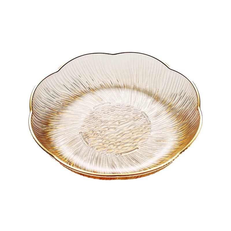 Fruit Tray Living Room Home Tea Table Fruit Tray 2023 New Light Luxury High-Grade Snacks Senior Crystal Fruit Bowl Candy Tray Item Picture