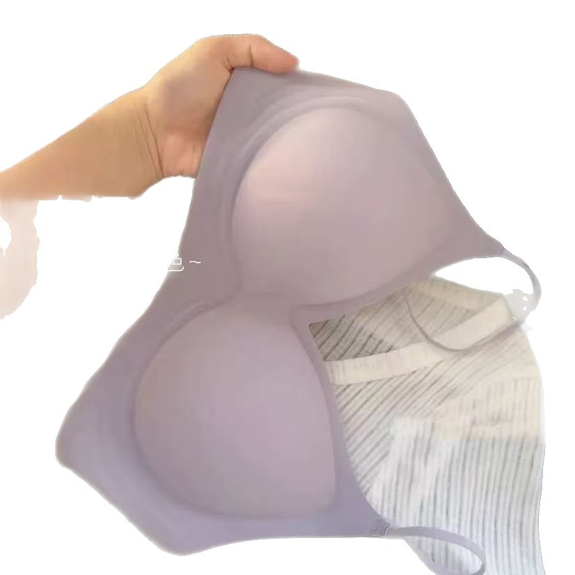 The new 2025 women's comic chest, small chest, gathering and fixing bra with seamless milk skin, enlarged and slimming waist Item Picture