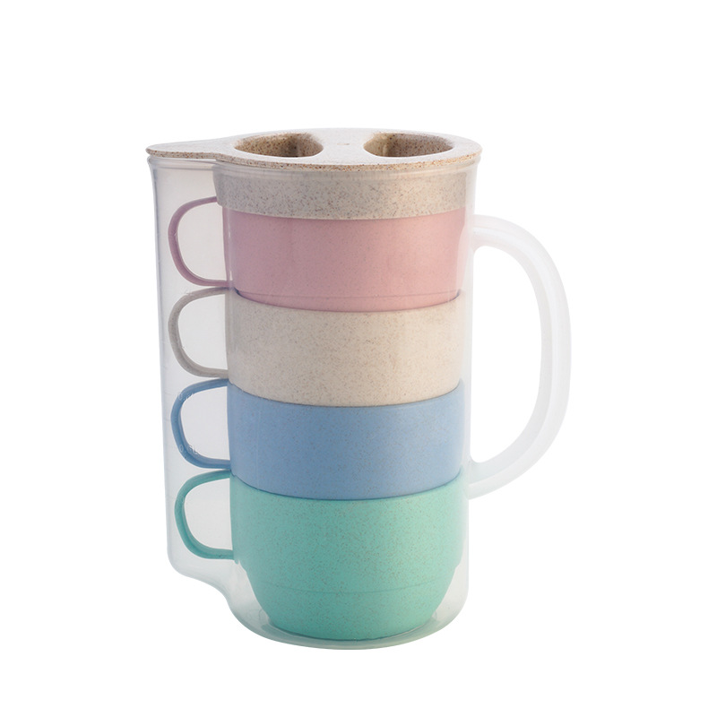 Simple frío kettle plástico casa tazas kettle set combinado resistente a altas temperaturas 1.6L fresco blanco abierto agua taza de té kettle Application Scenario