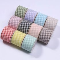 Single-sided lace Matching plaid webbed DIY bow hair accessories Cake Baking Clothing accessories Gift box Flowers