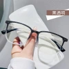 New fashionable no-makeup glasses, large-frame women's high-end flat light glasses, ultra-light anti-blue light glasses frame men's wholesale Korean version details Picture