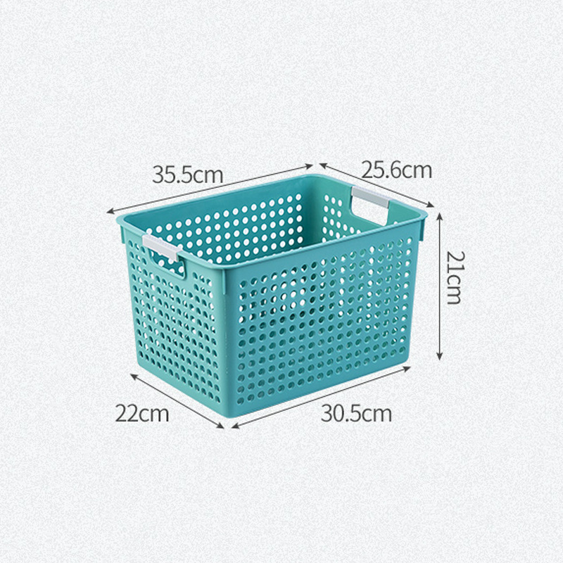 Zt1188 Miscellaneous Storage Basket Cabinet Snack Organizer Basket Household Kitchen Thickened Large Plastic Basket Desktop Box Item Picture