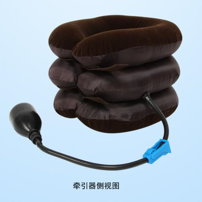Original manufacturer inflatable neck pillow, household inflatable U-shaped neck pillow, cervical traction instrument, three-layer neck support, full fleece, half fleece Application Scenario