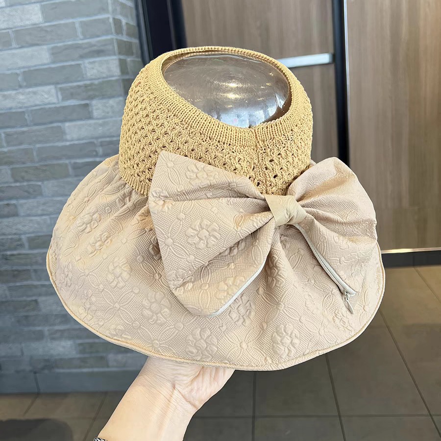 Vinyl Sunblock Hat Women's Summer Outdoor Uv Protective Fisherman's Hat Large Brim Mask Face Sun Hat Empty Top Visor