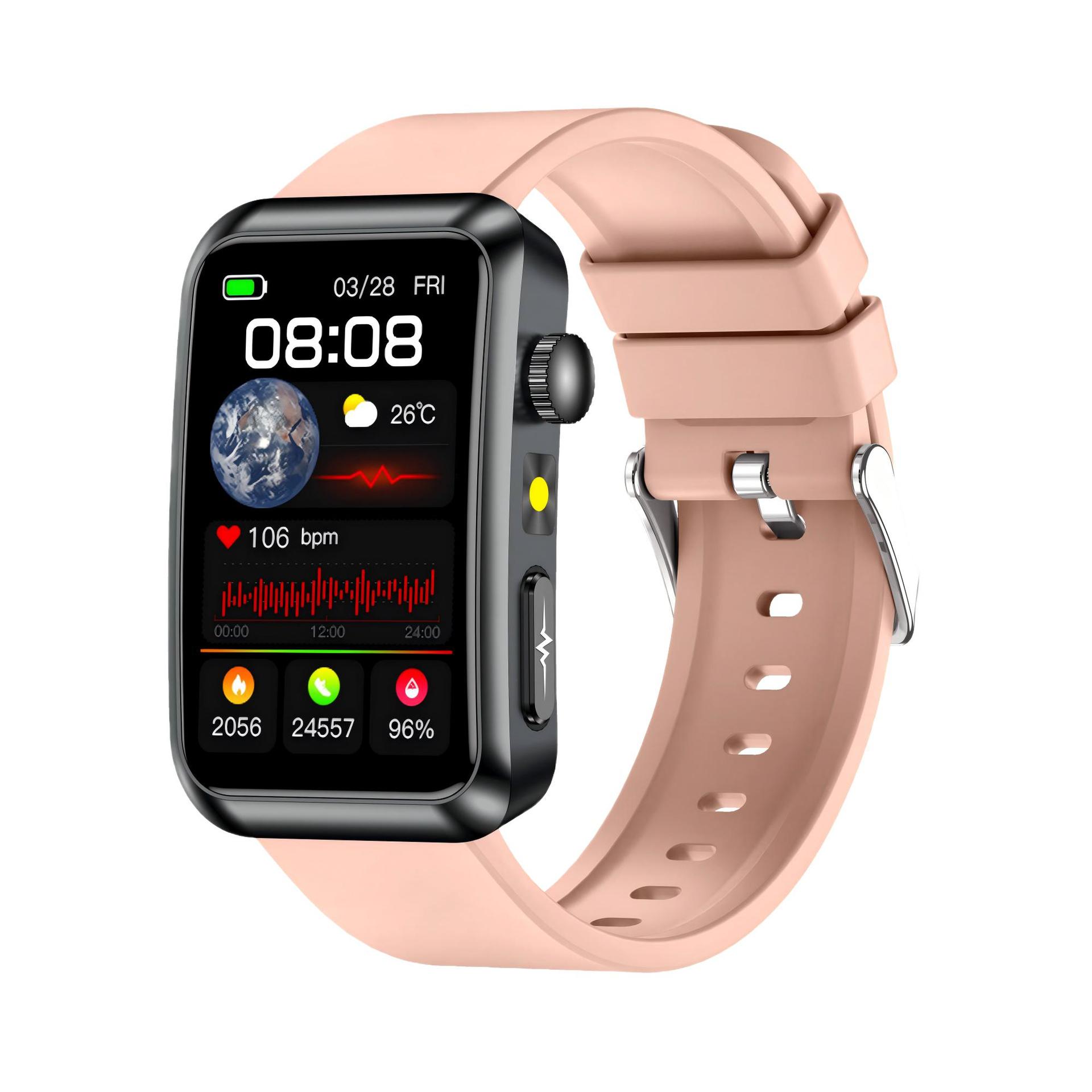 智能手表/手表/智能手机/电话手表/成人手表白底实物图