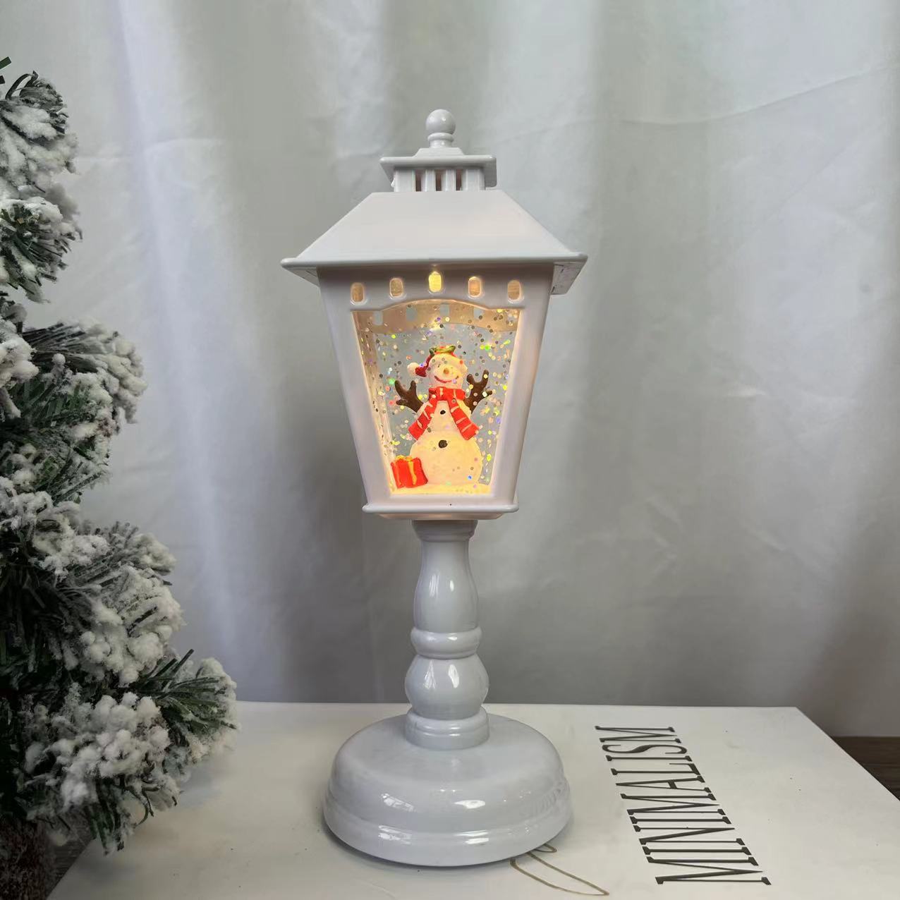 Christmas Decorations Luminous Lamps With Music Snow Lights Christmas Gifts Cross Border Decorated Christmas Lights Application Scenario