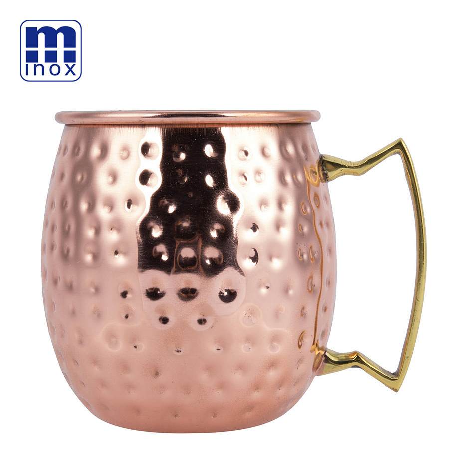 M® Stainless Steel Copper Plated Mug White Wine Beer Cocktail Mug Mongolian Crafts Wine Set Mule Red Wine Cup Holder