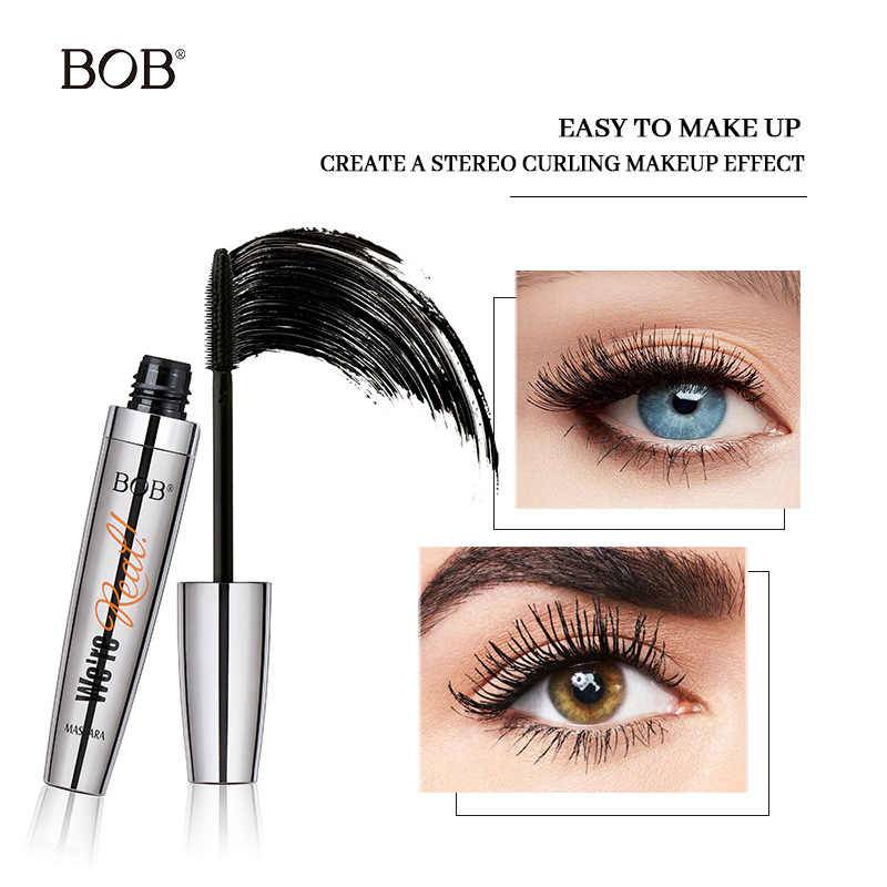 Cross-Border Bob Mascara Is Waterproof, Sweat-Proof, Non-Smudge, Thick, Curling, Natural, Three-Dimensional And Long-Lasting, Genuine Beauty Product Specification drawing