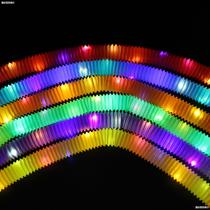 Children's decompression toys mini glow-in-the-dark telescopic tube flash toy tube Light pipe decompression tube toy wholesale