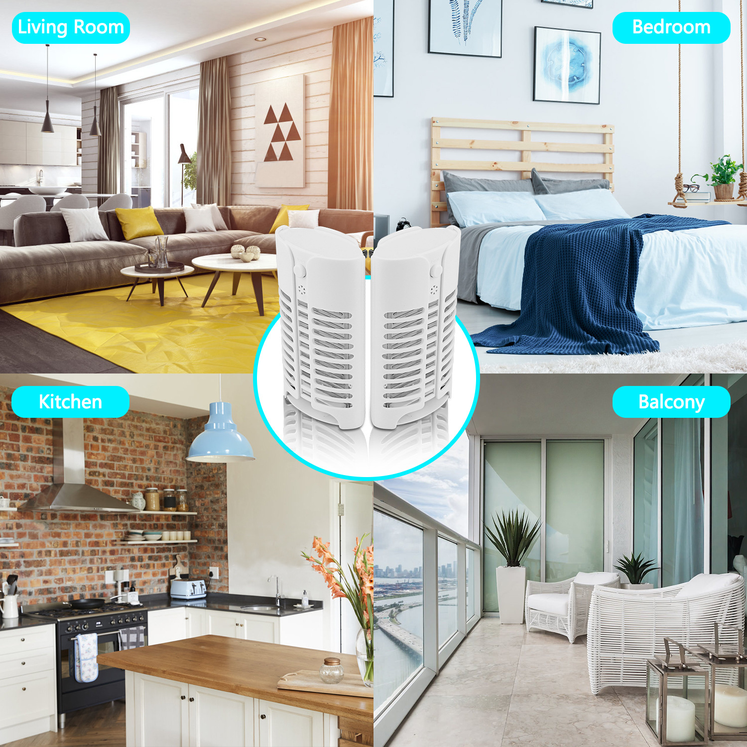 Mosquito-killing lamp, non-toxic and radiation-free smart small household appliance, mosquito-killing lamp for pregnant women and infants' rooms, sterilization lamp, click mosquito killer Specification image